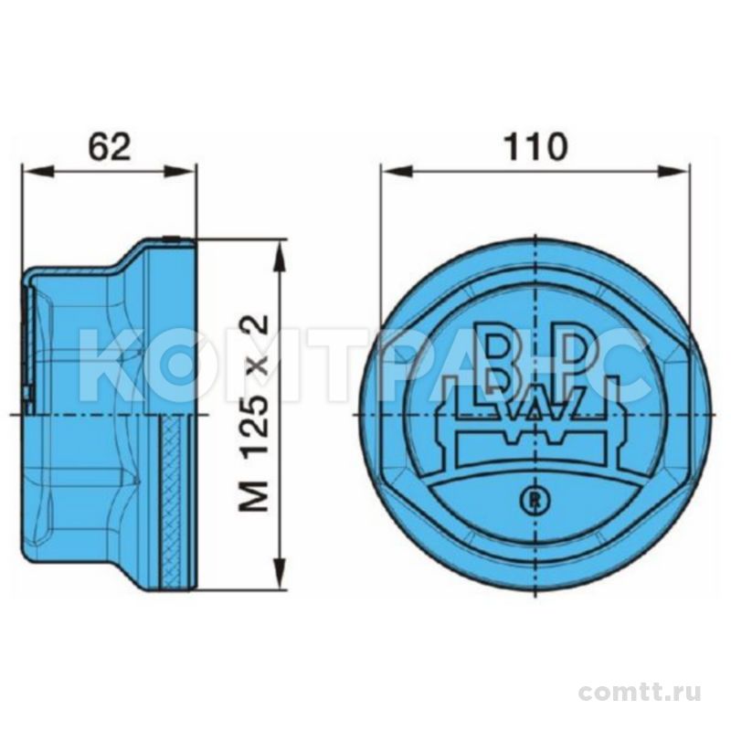 Крышка ступицы BPW conv. 10-12t (с надписью) 0321224070 Bpw Крышка ступицы BPW conv. 10-12t (с надписью) 0321224070 Bpw