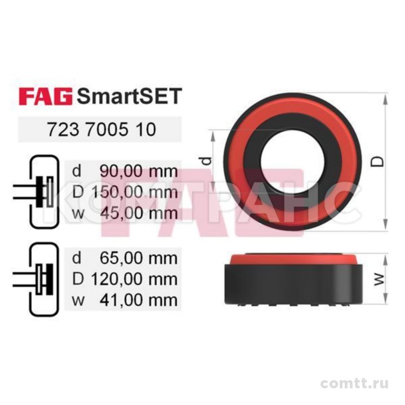   BPW ECO 10-12. ( 33213 + 33118) Smart set 723700510 Fag