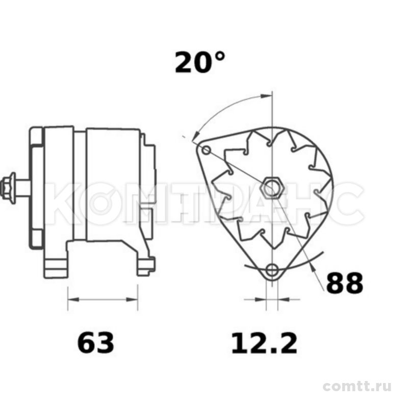  IVECO Eurotech/Eurostar 440E34/42 MG446 Mahle