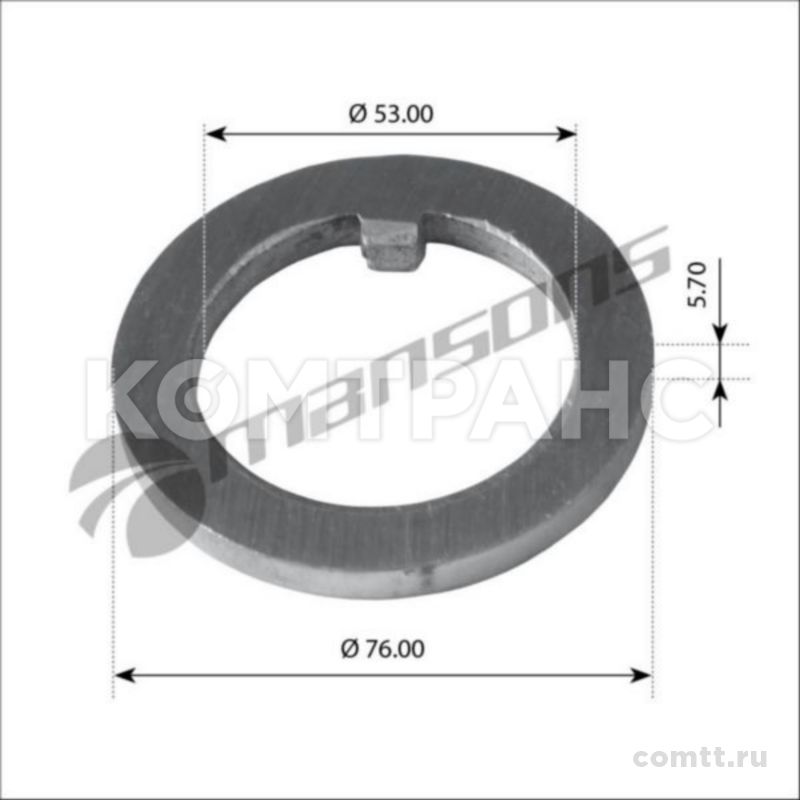 Шайба стопорная ступицы BPW conv., ECO 10-12 t, ECO Plus 8-9 t LW115 Mansons Шайба стопорная ступицы BPW conv., ECO 10-12 t, ECO Plus 8-9 t LW115 Mansons