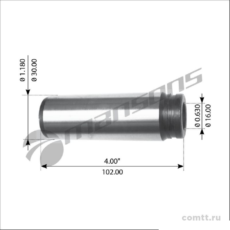 Палец опорный колодки MAN, MB M5321 Mansons Палец опорный колодки MAN, MB M5321 Mansons