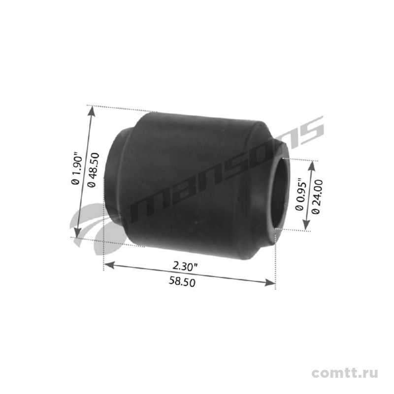 Втулка амортизатора ROR 24х48х58 TRB5007 Mansons Втулка амортизатора ROR 24х48х58 TRB5007 Mansons