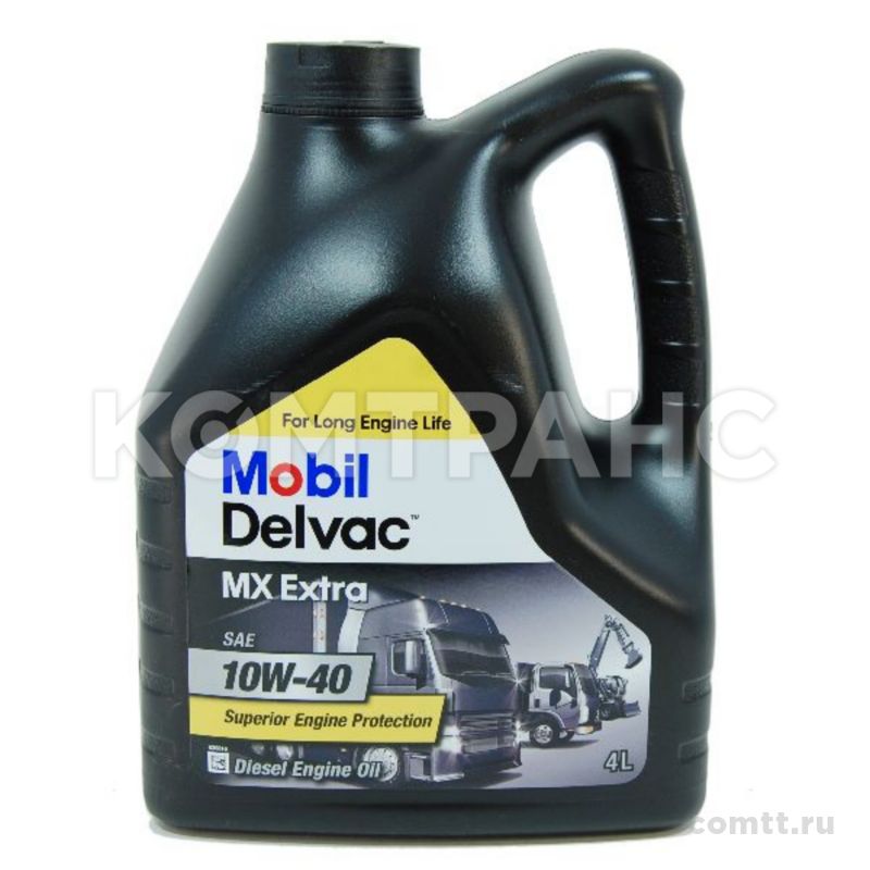 Масло моторное Mobil Delvac MX Extra SAE 10W40, 4л 152538 Mobil Масло моторное Mobil Delvac MX Extra SAE 10W40, 4л 152538 Mobil