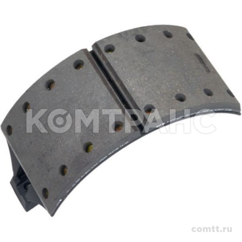 Колодка тормозная SAF420х180 SKRS 9042 (шар, 16 отв) в сборе с накладками 3055012000 Saf-holland Колодка тормозная SAF420х180 SKRS 9042 (шар, 16 отв) в сборе с накладками 3055012000 Saf-holland