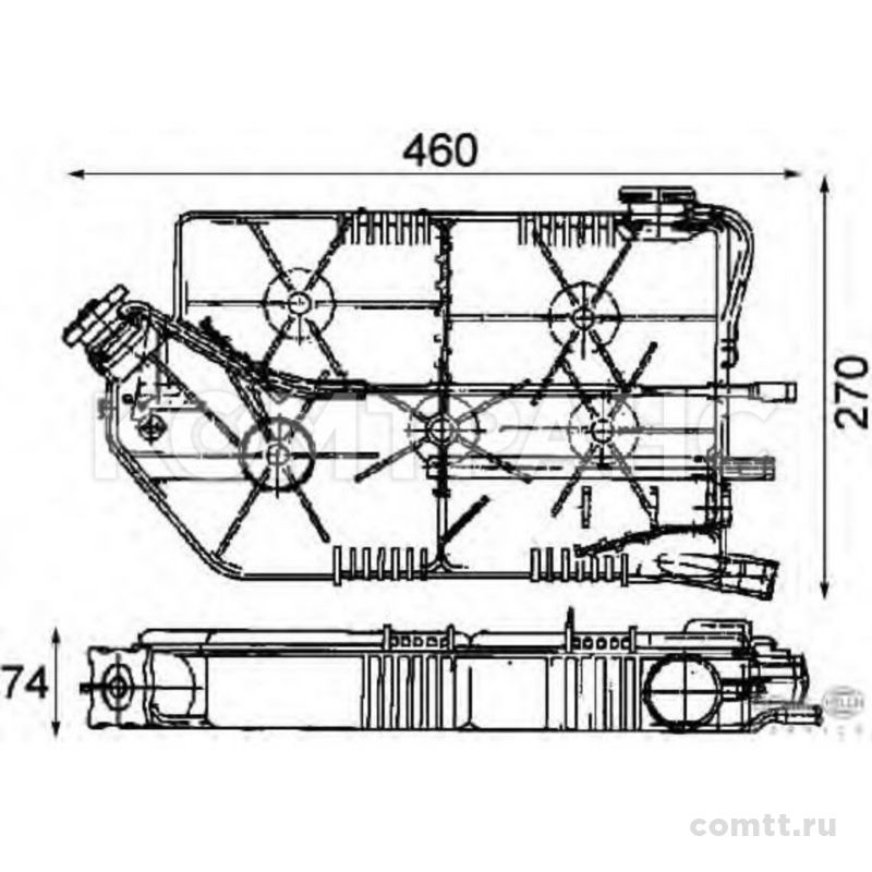 Бачок расширительный MB NG 8MA376705041 Hella Бачок расширительный MB NG 8MA376705041 Hella
