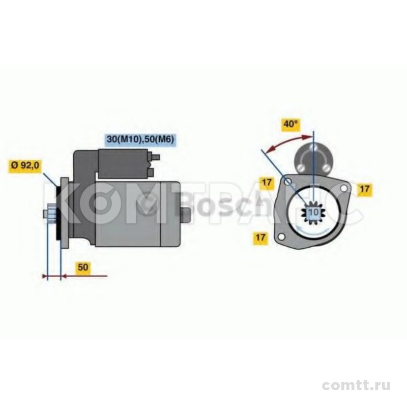 Стартер KMZ 0001261006 Bosch Стартер KMZ 0001261006 Bosch