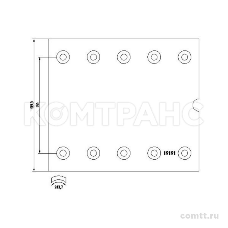 Накладки тормозные 19032 BPW 420х180ECO Plus качество оригинал BPW 1919101 Textar Накладки тормозные 19032 BPW 420х180ECO Plus качество оригинал BPW 1919101 Textar