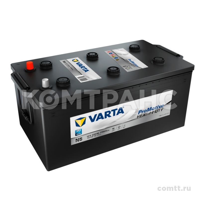 220Ah / 1150A / 12V PROMOTIVE BLACK 720018115 Varta