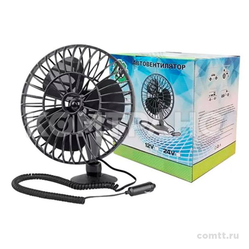 Автовентилятор D=125мм 24V (с решеткой пластик, присоска AT08121 Автоторг Автовентилятор D=125мм 24V (с решеткой пластик, присоска AT08121 Автоторг