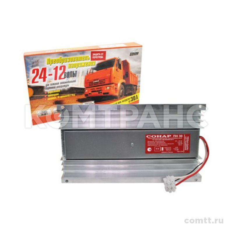 Преобразователь напряжения (24/12 V) 30A AT38496 Автоторг Преобразователь напряжения (24/12 V) 30A AT38496 Автоторг