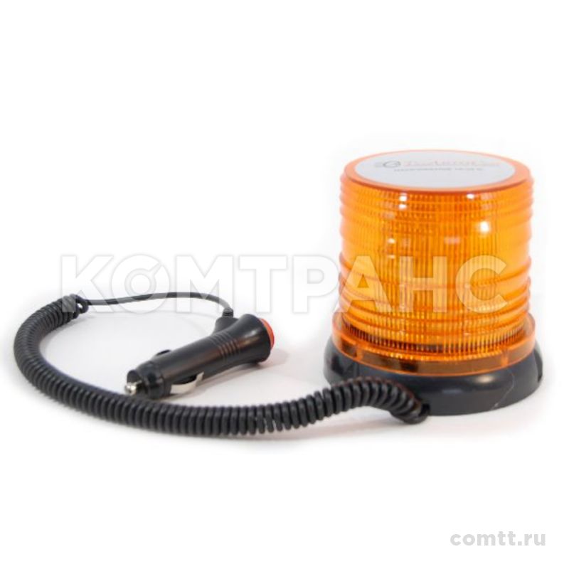 Маяк проблесковый желтый 12/24в "Стандарт" LED провод в прикуриватель 1748LED Техавтосвет Маяк проблесковый желтый 12/24в "Стандарт" LED провод в прикуриватель 1748LED Техавтосвет